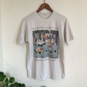 Vintage Oregon Shakespeare Festival T-shirt Midsummer Nights Dream single stitch